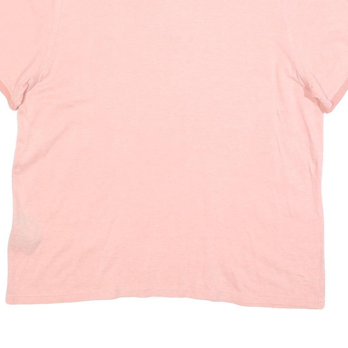 DKNY Mens Pink Polo Shirt XL Cotton Blend Short Sleeve Basic Casual