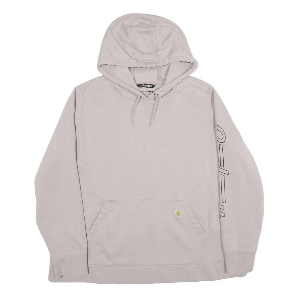 CARHARTT Womens Cream Hoodie 3XL Cotton Blend Casual Oversized Pullover