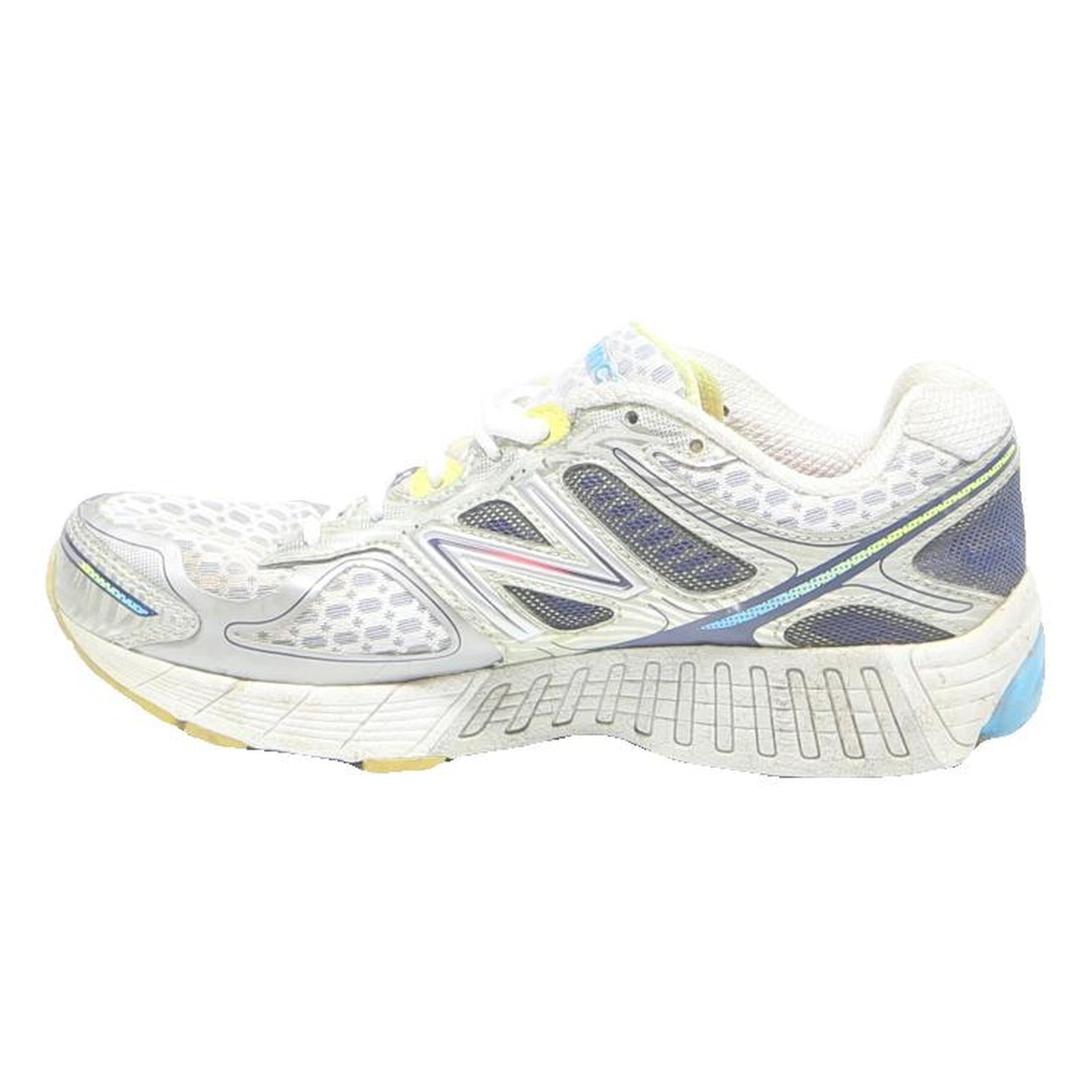 NEW BALANCE Mens Low Top Trainers White Blue Synthetic UK 8 Lightweight Comfort