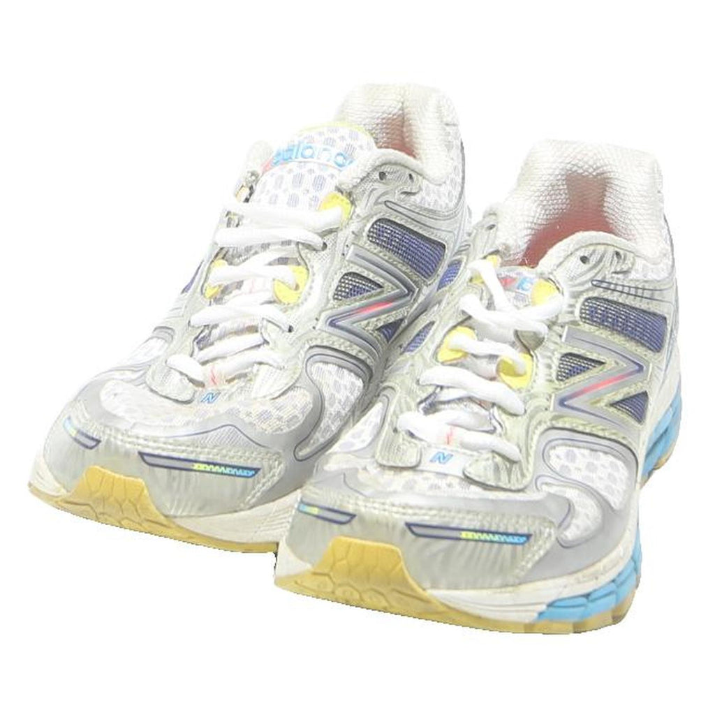 NEW BALANCE Mens Low Top Trainers White Blue Synthetic UK 8 Lightweight Comfort