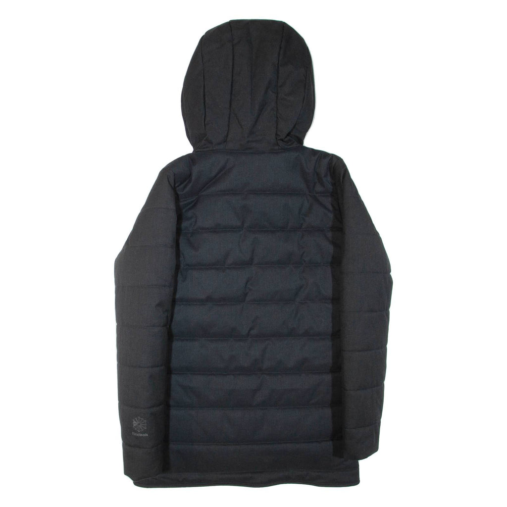 REEBOK Mens Jacket Black Hooded XS