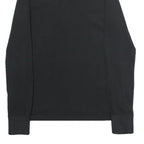 RALPH LAUREN Mens Black Long Sleeve Plain Polo Shirt L Cotton Classic Fit