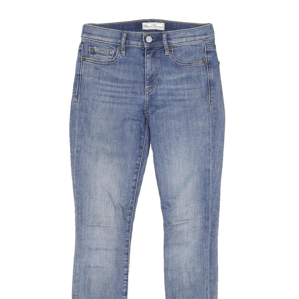 GAP Womens Jeans Blue Slim Skinny Denim Light W25 L34 Stretch Cotton Blend