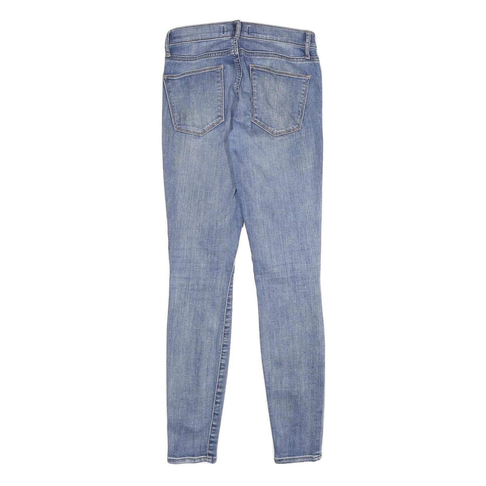 GAP Womens Jeans Blue Slim Skinny Denim Light W25 L34 Stretch Cotton Blend