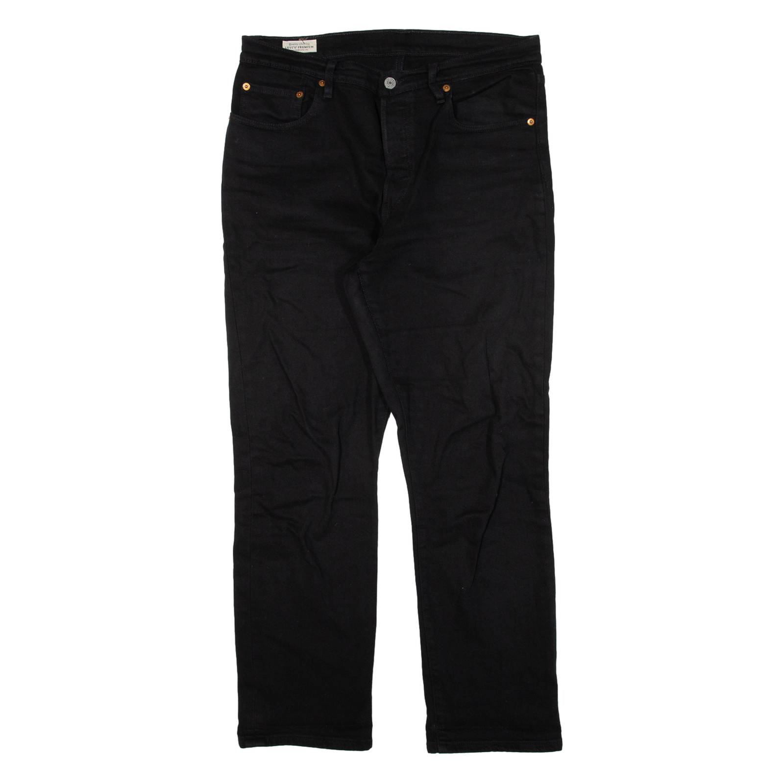 LEVI'S 501 BIG E Jeans Womens Black Regular Straight W32 L28