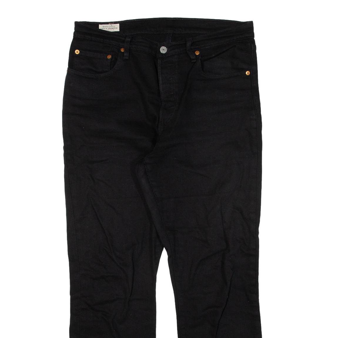 LEVI'S 501 BIG E Jeans Womens Black Regular Straight W32 L28