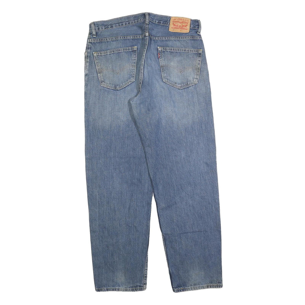 LEVI'S 550 Straight Mens Jeans Blue Relaxed Straight Denim Medium W35 L32 Casual