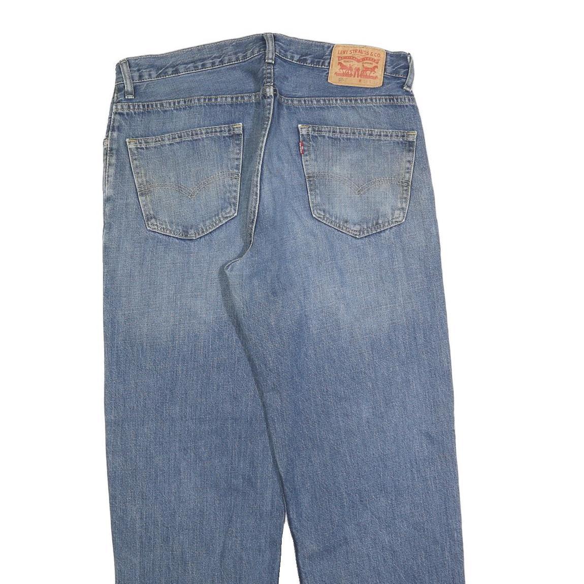 LEVI'S 550 Straight Mens Jeans Blue Relaxed Straight Denim Medium W35 L32 Casual