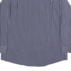 CALVIN KLEIN Mens Blue & White Striped Shirt XL Smart Casual Cotton Button