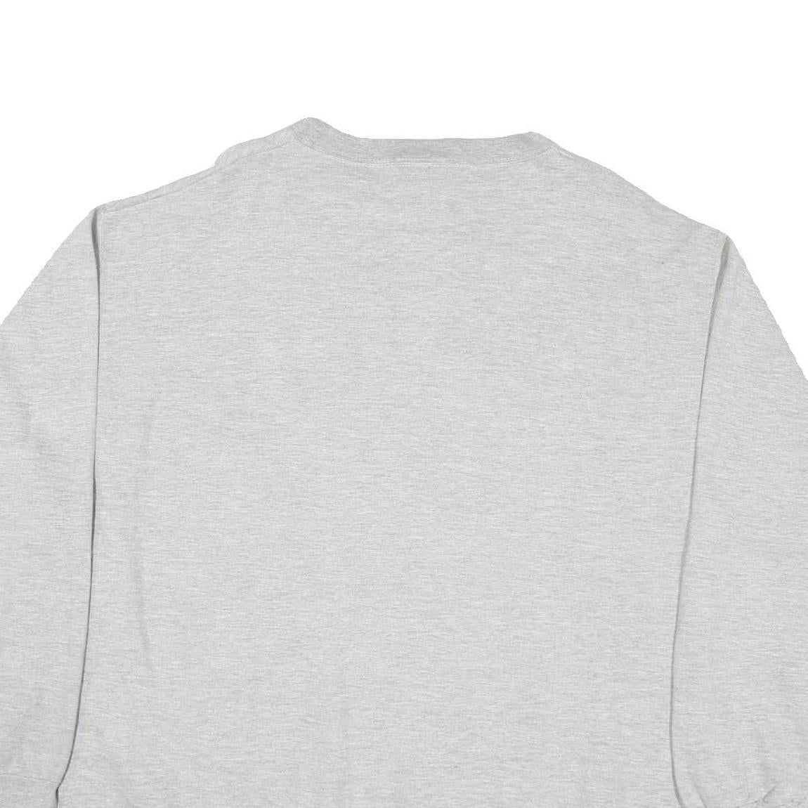 MV SPORT Mens Grey Evangel University Crew Neck L Cotton Blend Sweatshirt