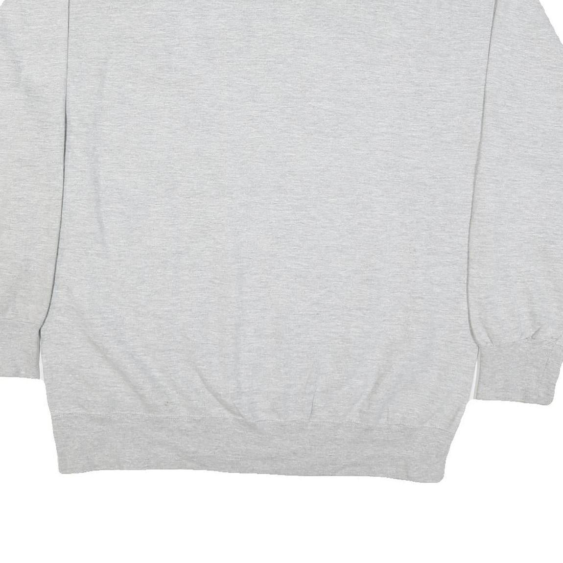 MV SPORT Mens Grey Evangel University Crew Neck L Cotton Blend Sweatshirt