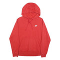 NIKE Mens Red Hoodie S Cotton Blend Pullover Sweatshirt Sports Casual