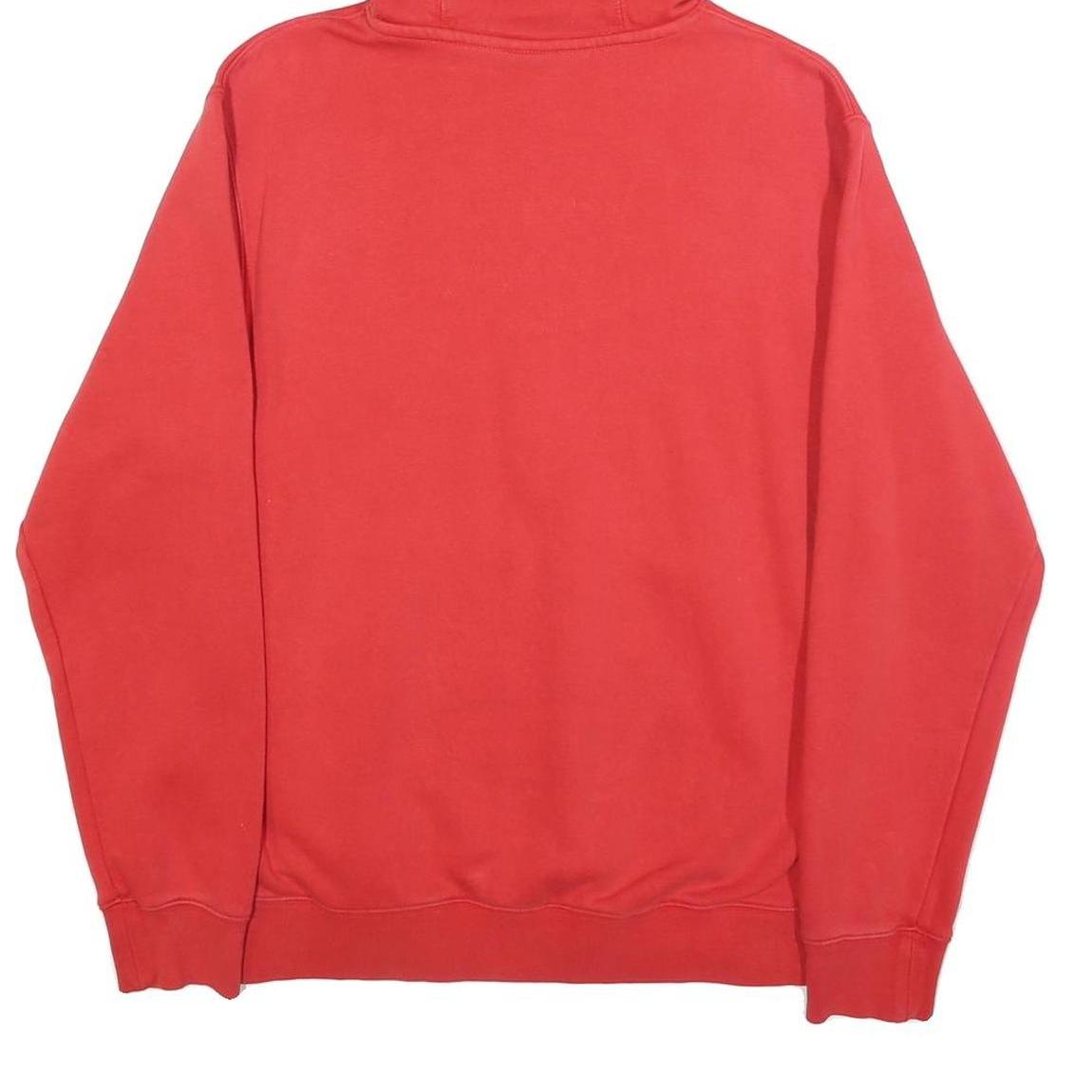 NIKE Mens Red Hoodie S Cotton Blend Pullover Sweatshirt Sports Casual