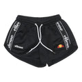 ELLESSE Womens Shorts Black Sports Casual Logo UK 6 W20 Elastic Waist Drawstring