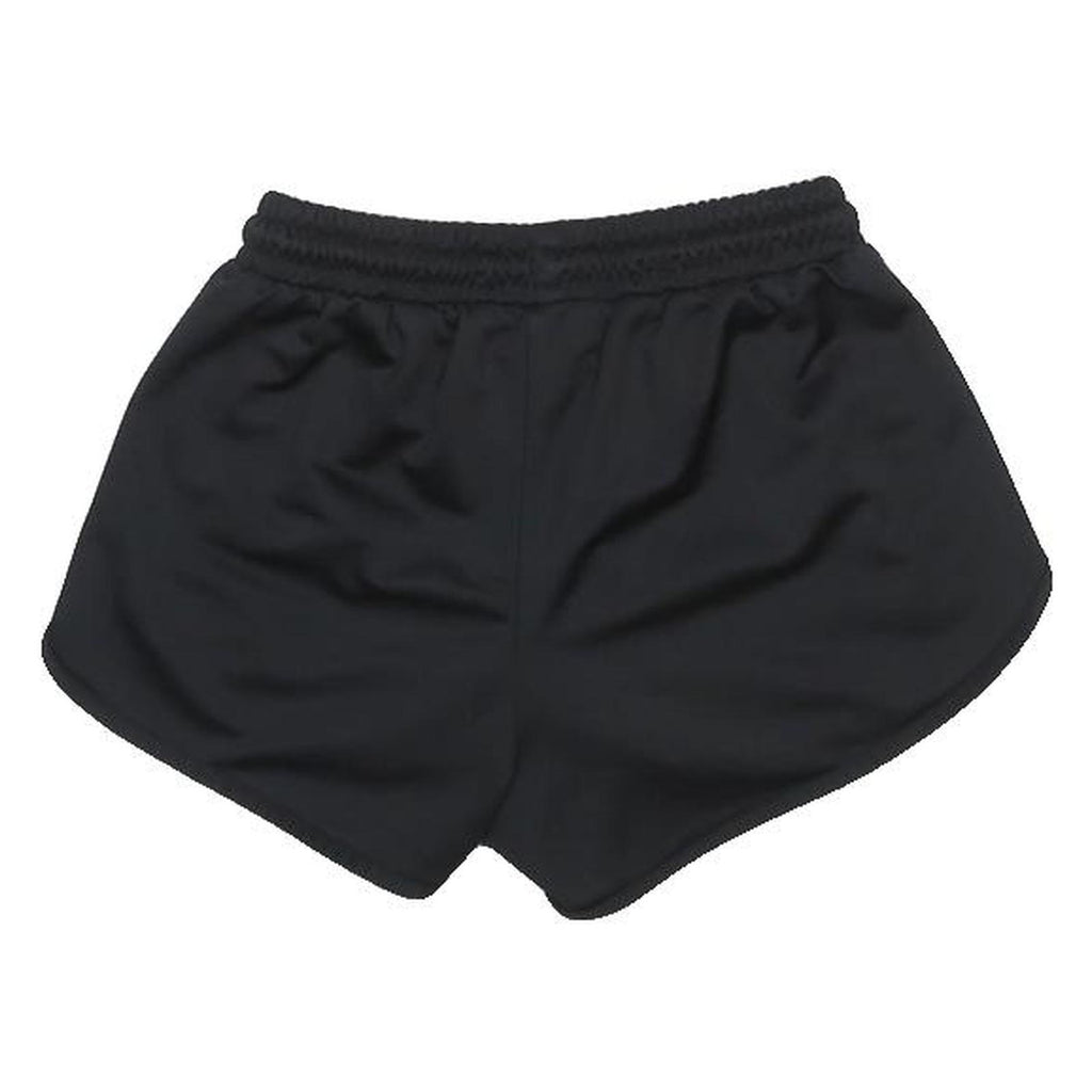 ELLESSE Womens Shorts Black Sports Casual Logo UK 6 W20 Elastic Waist Drawstring