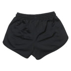 ELLESSE Womens Shorts Black Sports Casual Logo UK 6 W20 Elastic Waist Drawstring
