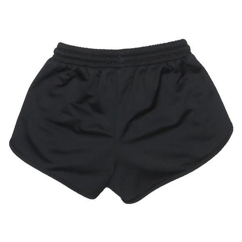 ELLESSE Womens Shorts Black Sports Casual Logo UK 6 W20 Elastic Waist Drawstring