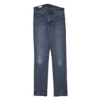 LEVI'S Mens Slim Dark Blue Denim Jeans Cotton Blend W28 L31 Zip Pocket Casual