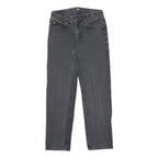 LEE Mens Jeans Black Classic Straight Denim W31 L32 Zip Cotton Casual