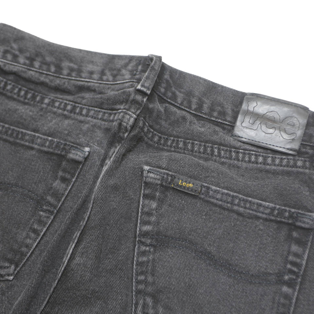 LEE Mens Jeans Black Classic Straight Denim W31 L32 Zip Cotton Casual