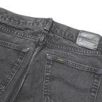 LEE Mens Jeans Black Classic Straight Denim W31 L32 Zip Cotton Casual