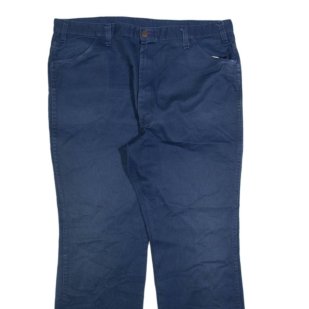DICKIES Womens Trousers Blue Slim Straight W38 L30