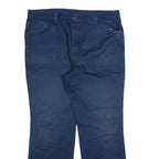 DICKIES Womens Trousers Blue Slim Straight W38 L30