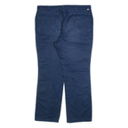 DICKIES Womens Trousers Blue Slim Straight W38 L30