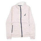 NAUTICA Womens Cream Zip Jacket S Cotton Plain Long Sleeve Casual Lightweight