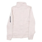 NAUTICA Womens Cream Zip Jacket S Cotton Plain Long Sleeve Casual Lightweight