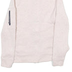 NAUTICA Womens Cream Zip Jacket S Cotton Plain Long Sleeve Casual Lightweight