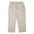 CARHARTT Carpenter Workwear Mens Jeans Grey Loose Tapered W38 L32