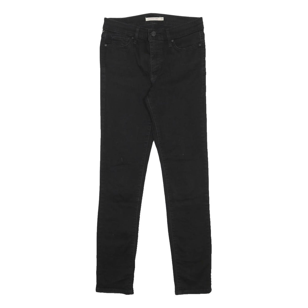 LEVI'S 311 Womens Jeans Black Slim Skinny Denim Medium W36 L30 Stretch