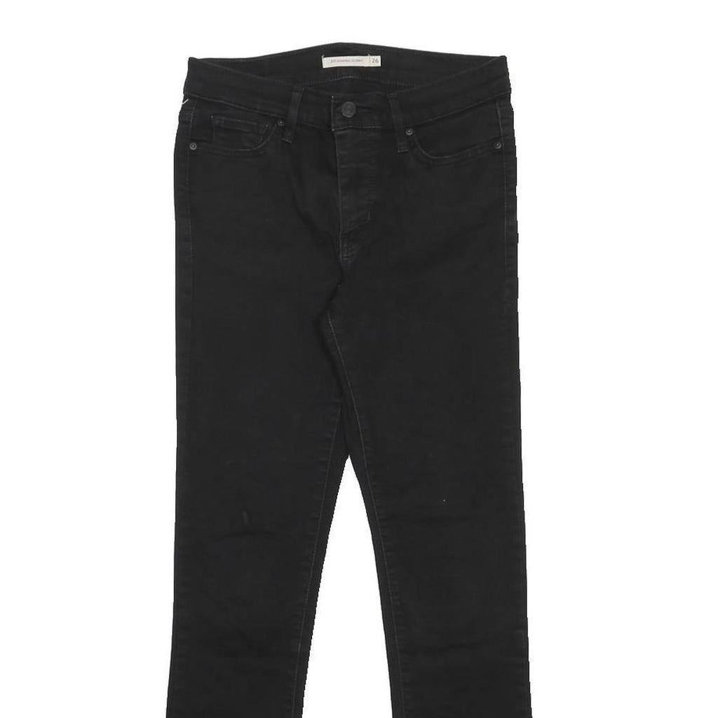 LEVI'S 311 Womens Jeans Black Slim Skinny Denim Medium W36 L30 Stretch