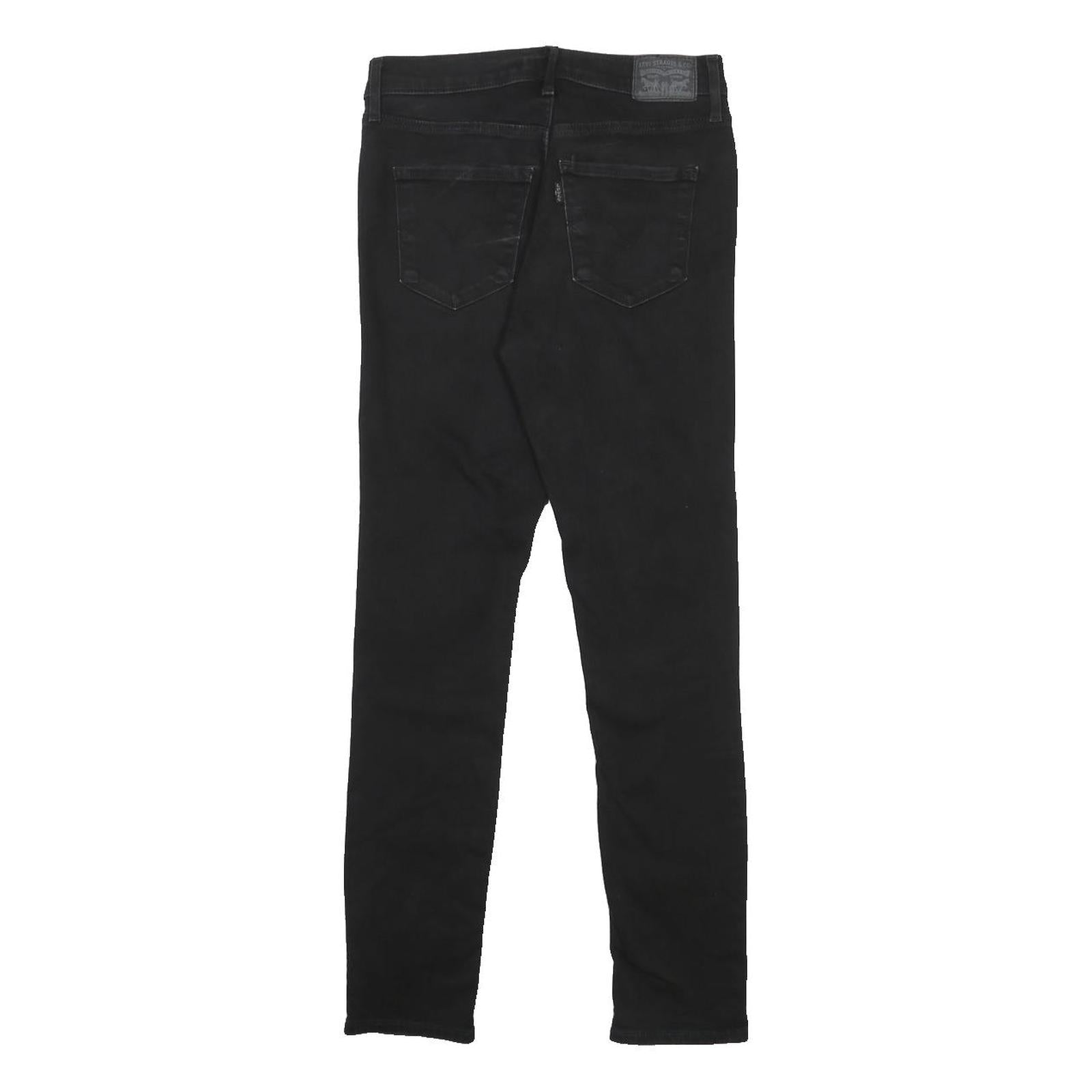 LEVI'S 311 Womens Jeans Black Slim Skinny Denim Medium W36 L30 Stretch