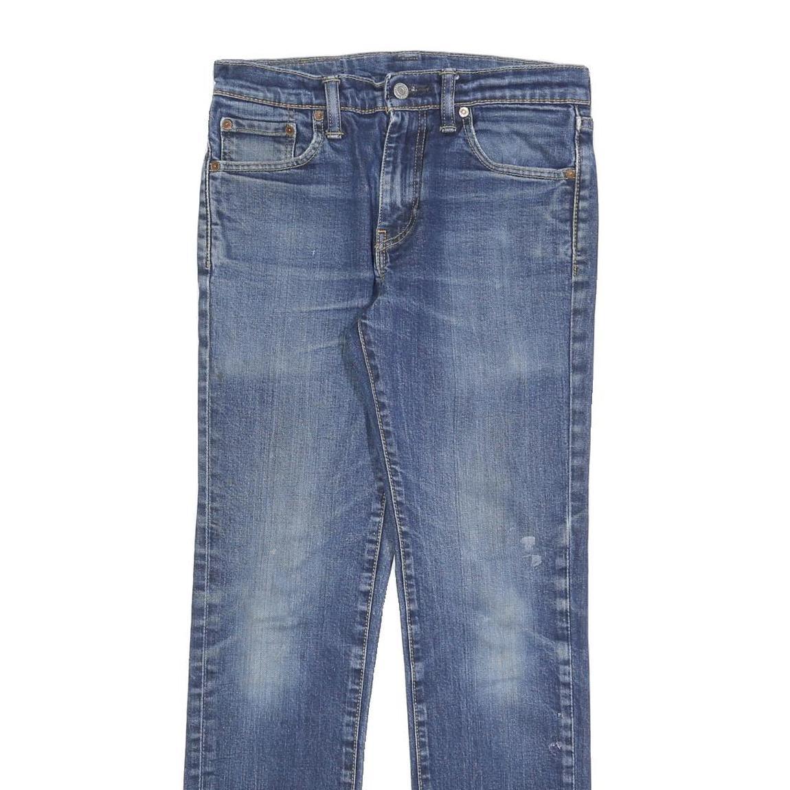 LEVI'S 511 Slim Mens Jeans Blue Denim Slim W30 L32 Distressed Cotton Blend