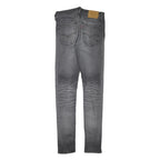 LEVI'S Mens Slim Grey Denim Skinny Jeans W28 L32 Cotton Blend Zip Casual Wear