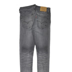 LEVI'S Mens Slim Grey Denim Skinny Jeans W28 L32 Cotton Blend Zip Casual Wear