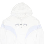 NIKE Mens White Air Pullover Hoodie L Cotton Blend Sportswear Sweatshirt