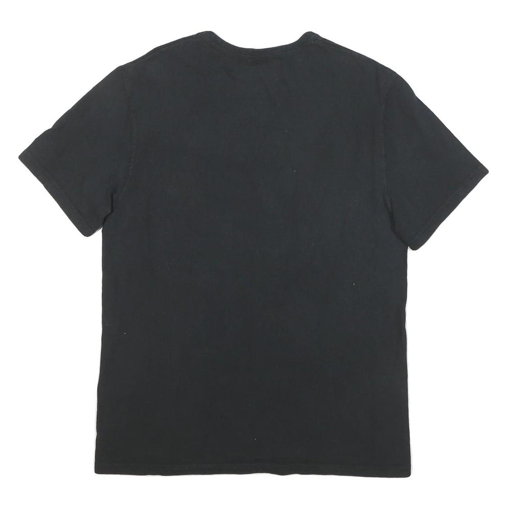 CHAMPION Mens Black Red Logo Modern T-Shirt M Short Sleeve Crew Neck