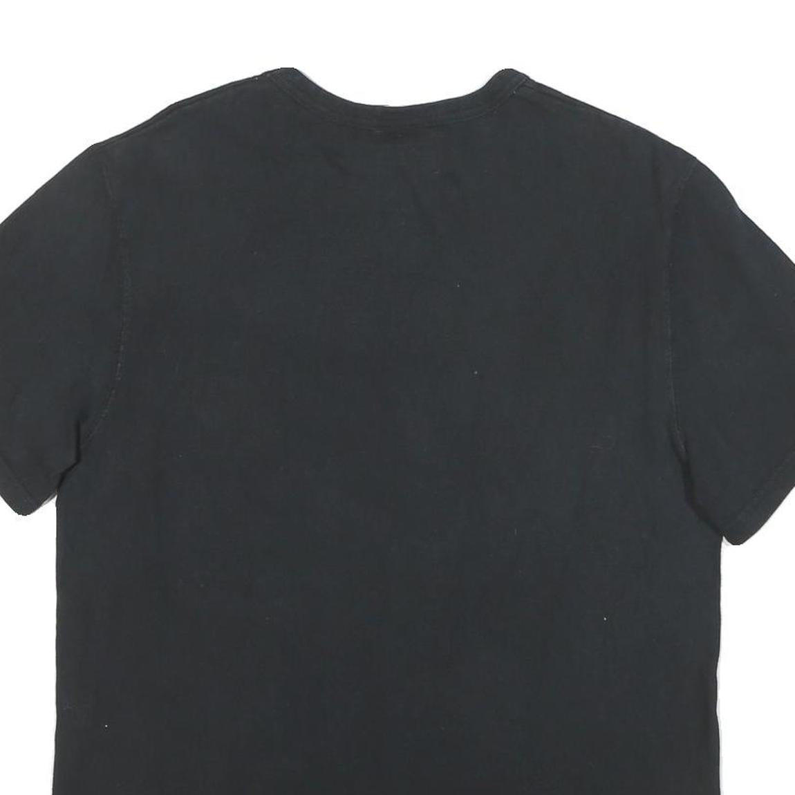 CHAMPION Mens Black Red Logo Modern T-Shirt M Short Sleeve Crew Neck