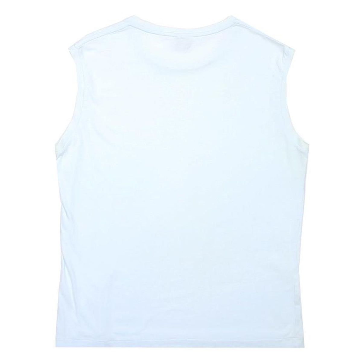 DIESEL Mens White Sleeveless Crew Neck Cotton Blend T-Shirt M Sleeveless Plain