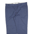 DICKIES Mens Cotton Blend Navy Regular Fit Straight Leg Trousers W44 L30