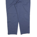 DICKIES Mens Cotton Blend Navy Regular Fit Straight Leg Trousers W44 L30