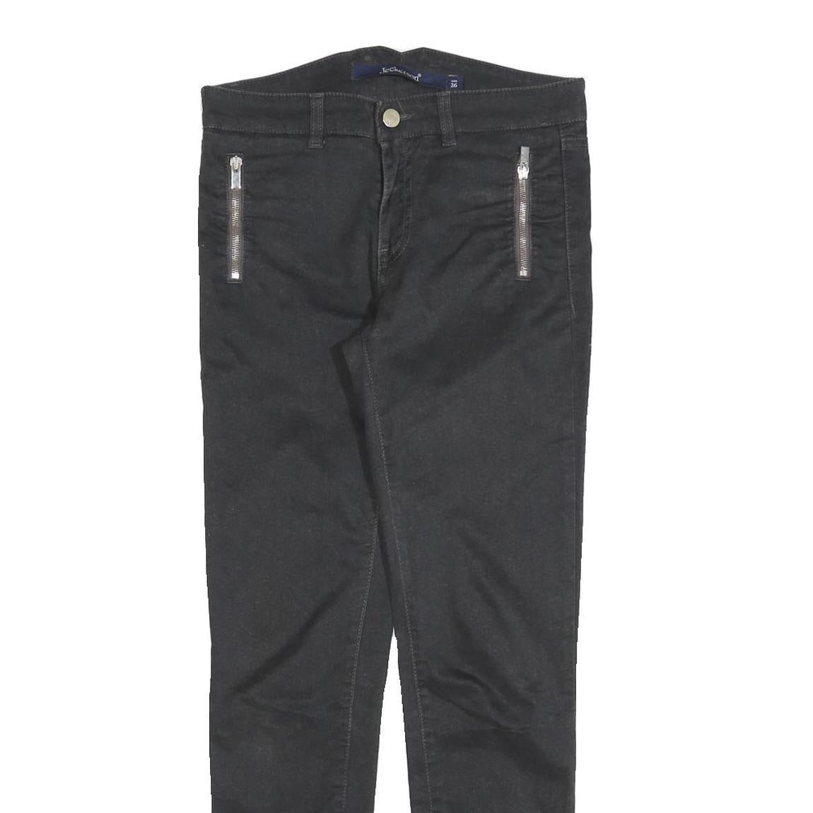 JECKERSON Womens Black Slim Skinny Denim Woven Cotton Blend Jeans W26 L28