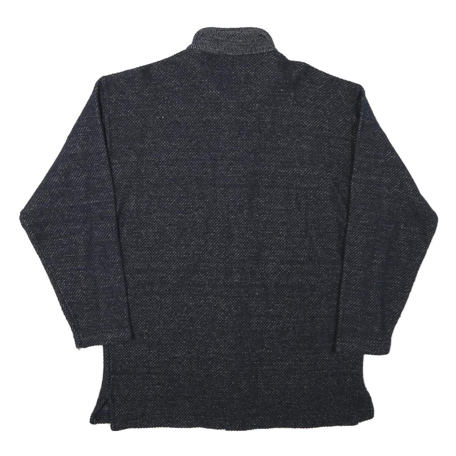 TACHTING CLUB Mens Navy Blue Cotton Blend Button Jacket M Woven Patchwork