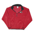 HARD ROCK CAFE Mens Red Black Half Zip Jacket L Polyester Blend Plain