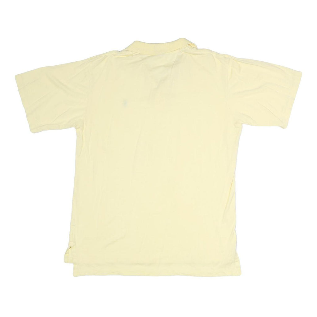 POLO RALPH LAUREN Mens Yellow Short Sleeve Plain M Cotton Polo Shirt Classic Fit