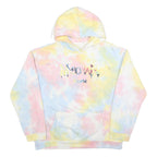 Womens Multicolour Tie Dye Printed Hoodie XL Casual Cotton Blend Sweater