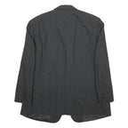 YVES SAINT LAURENT Mens Grey Wool Blazer XL Woven Button Classic Tailored Jacket